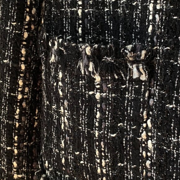 Chanel-style vintage tweed blazer jacket - Picture 2 of 3